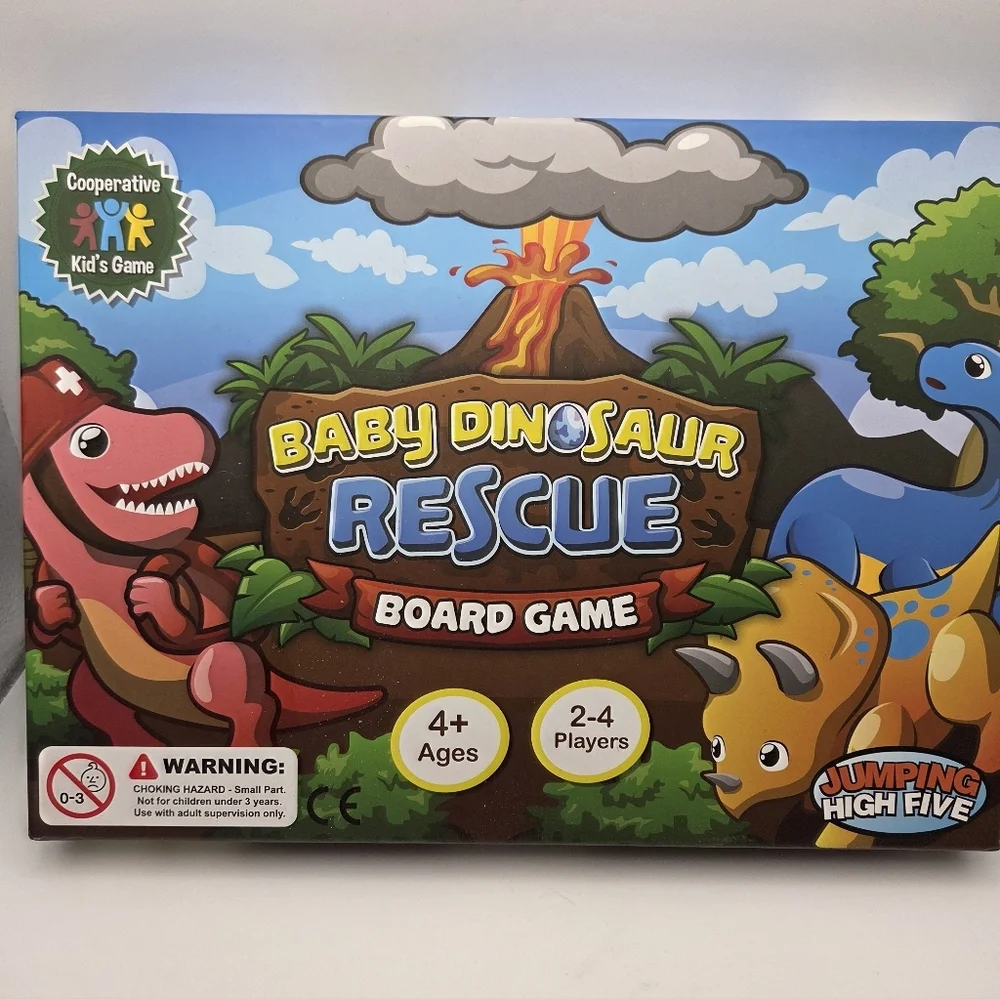 Jumping High Five Baby Dinosaur Rescue Board Game